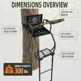 Funhorun Torvex 15 FT 1-Man Ladder Tree Stand