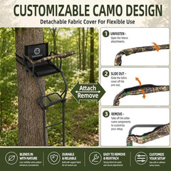 Funhorun Torvex 15 FT 1-Man Ladder Tree Stand