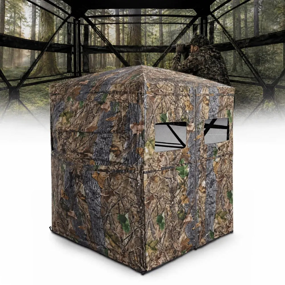 2 People 360 Degree See-Through Pop-Up Hunting Blind