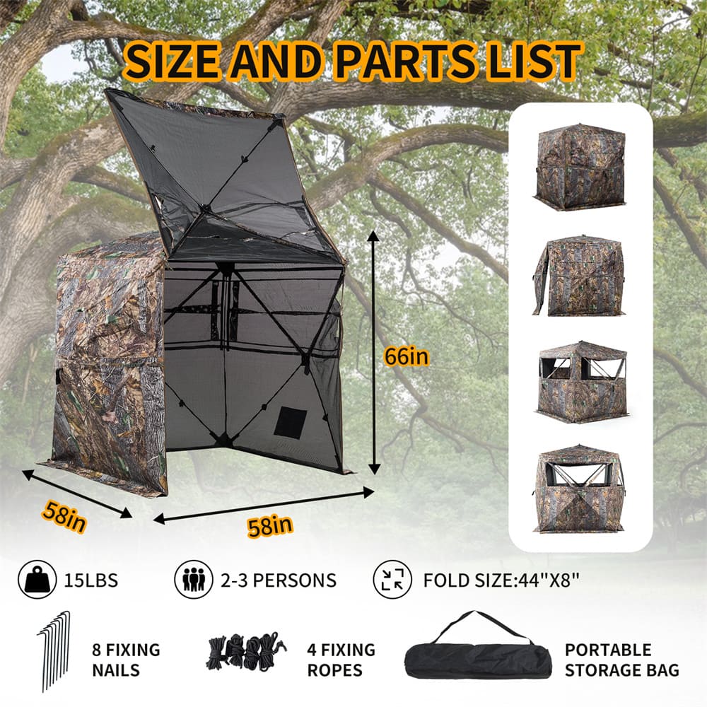 Vista360 Pro Camo Ground Blind
