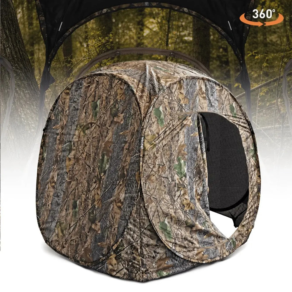 3 Person 360 Degree See Through Pop Up Hunting Blind