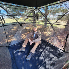 Striker360 Elite Camo Ground Blind With Mat
