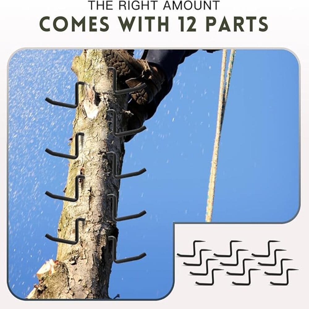 FUNHORUN Torvex Tree Steps 12 Pack with Camouflage Carrying Bag