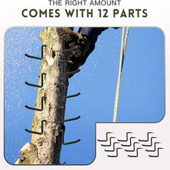 FUNHORUN Torvex Tree Steps 12 Pack with Camouflage Carrying Bag