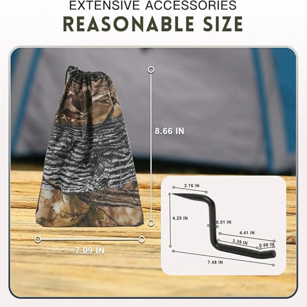 FUNHORUN Torvex Tree Steps 12 Pack with Camouflage Carrying Bag