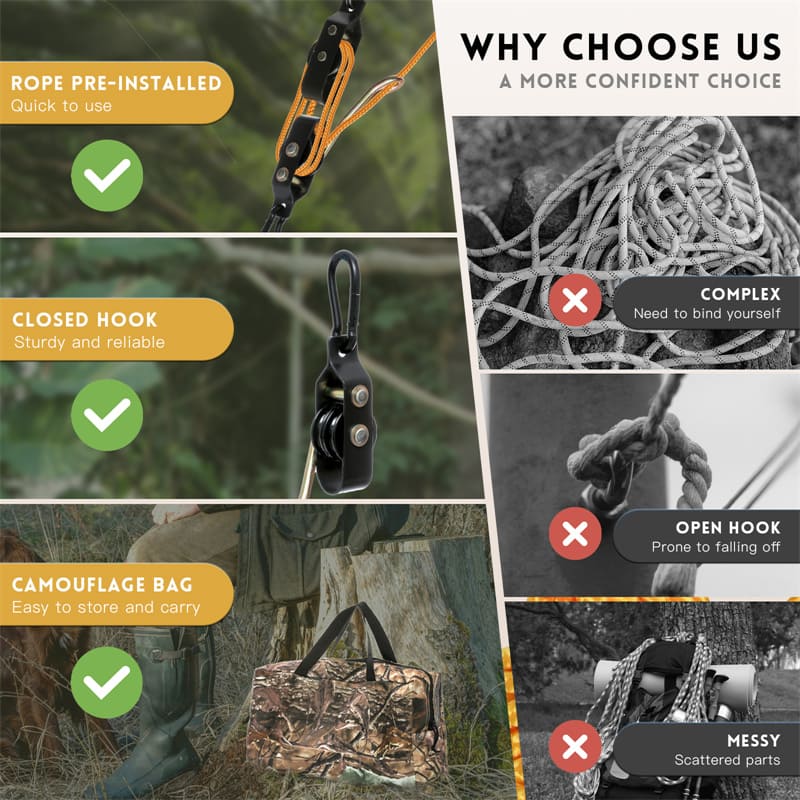 Dual Pulley Deer Hoist