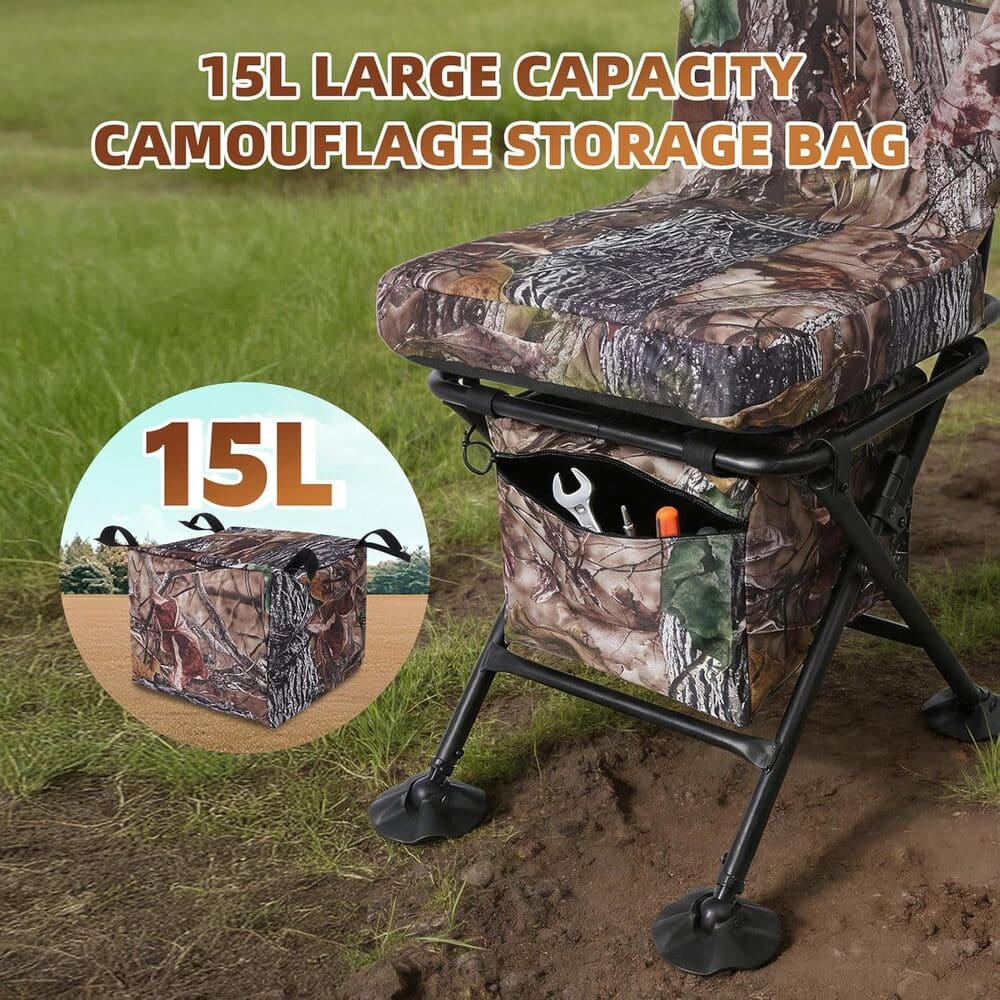 Funhorun Rovex Foldable Hunting Chair with Backrest