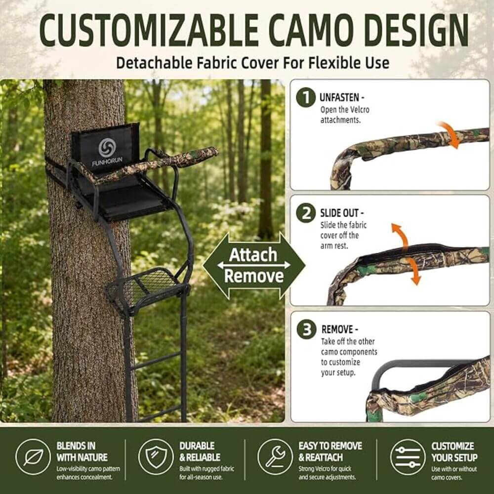Funhorun Torvex 15 FT 1-Man Ladder Tree Stand