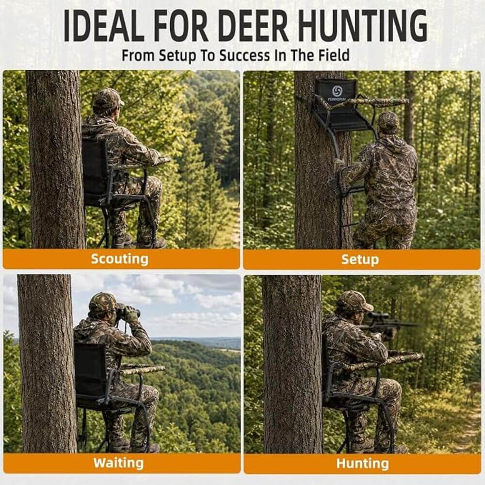 Funhorun Torvex 15 FT 1-Man Ladder Tree Stand